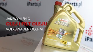 Jak wymienić olej i filtr oleju w Volkswagenie Golfie VI [upl. by Tenom808]