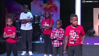 MAVUNO KIDS DANCE AT EASTER FAMILY AND COMMUNION SERVICE [upl. by Elyag]