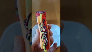 GUMMY BIG FRANK  Chocolate pen jelly corn dog chocolate [upl. by Strohbehn302]