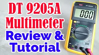 DT9205A Digital Multimeter Review amp Full Tutorial for beginners ⚡ How to Use Multimeter ✅  Som Tips [upl. by David964]