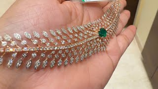 Tanishq Polki Diamond Necklace Set Designs With PriceDiamond Necklace DesignsBengaluruDeeya [upl. by Annaerdna]