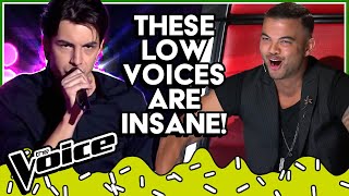 Most UNEXPECTED LOW amp DEEP VOICES in The Voice  TOP5 [upl. by Sudnac]