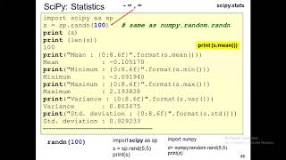 CS617 SciPY Python بالعربي [upl. by Caplan]