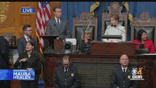 Watch Massachusetts Governor Maura Healeys Inaugural Speech [upl. by Enaujed]