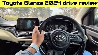 Toyota Glanza 2024 MT Detailed Drive Review Best In Class Comfort amp Performance  Glanza Top Model [upl. by Etat122]