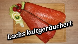 Lachsfilet kaltgeräuchert [upl. by Yenttirb]