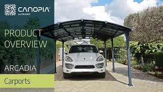 Aluminium Carports  Arcadia DIY Kit  Canopia by Palram [upl. by Ariam805]