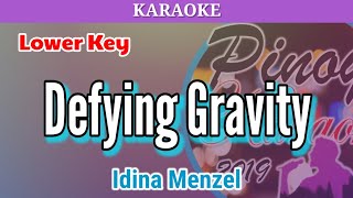 Defying Gravity by Idina Menzel Karaoke  Lower Key [upl. by Einhorn838]