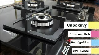 iBELL 3 BURNER HOB Automatic Gas Stove UnboxingReviewDemo HighFi look for your kitchen platform [upl. by Ashford]