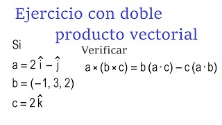 Ejercicio con doble producto cruz [upl. by Kuehnel]