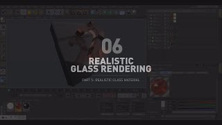 Part 5 Realistic Glass Material Cinema 4D [upl. by Eilahtan]