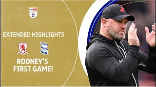 ROONEYS FIRST GAME  Middlesbrough v Birmingham City extended highlights [upl. by Caesaria114]