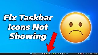 Fix Taskbar Icons Not Showing On Windows 11  How To [upl. by Irac]