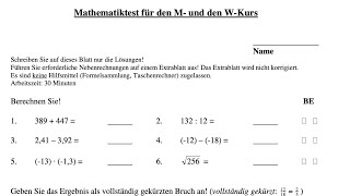 Studienkolleg München MWMathetest 2020 Nr 1 bis 14 [upl. by Ohploda]