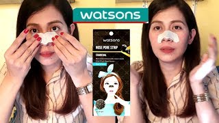 WATSONS NOSE PORE STRIP REVIEW [upl. by Torrey857]