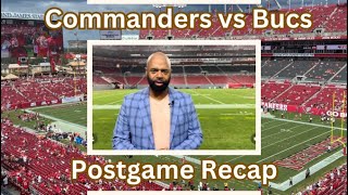 Postgame Recap of the Washington Commanders Week 1 loss to Tampa [upl. by Leisha774]