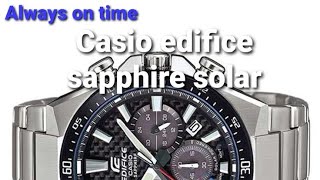 Casio Edifice watch Carbon dial Solar EFSS520CDB1AUEF [upl. by Ollehcram]