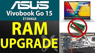 Upgrade RAM on Asus Vivobook Go 15 E1504GA Laptop NJ083W [upl. by Zwick]