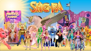 All of the figures SheRa Princess of Power 1980s 19851987  sister fix [upl. by Ingemar353]