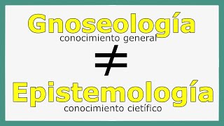 MÓDULO1 ¿Qué es EPISTEMOLOGÍA y GNOSEOLOGÍA Origen etimología y qué abarca [upl. by Tnomad757]