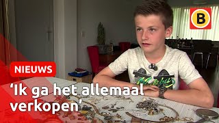 Rowan 12 mag schat houden die hij vond met metaaldetector  Omroep Brabant [upl. by Cleodell]