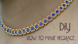 How To Make Necklace At Home  Necklace  Diy  Black Pearl [upl. by Elicul28]