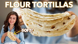 How To Make Flour Tortillas  SO SOFT 😋 [upl. by Ohare803]