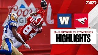 Winnipeg Blue Bombers vs Calgary Stampeders  CFL HIGHLIGHTS [upl. by Hendrix301]