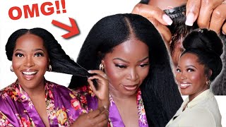 OMG NATURAL HAIR GROWTH IN MINS 😱 THESE CLIP INS ARE EVERYTHING ft Curls Queen [upl. by Josh]