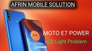 MOTO E7 POWER DISPLAY LIGHT PROBLEM [upl. by Oicor777]