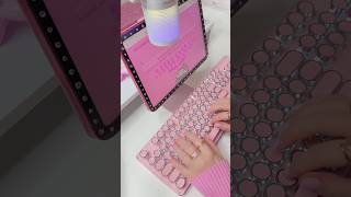 Love how clicky this pink keyboard is 💕AD [upl. by Ilellan934]