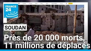 Soudan  près de 20 000 morts et plus de 11 millions de déplacés • FRANCE 24 [upl. by Gisser75]