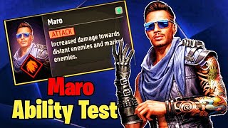 How to Use Maro in Freefire Maro Character Ability Explain  Garena App [upl. by Larual562]