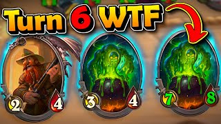 INSANE Turn 6 Highroll Destroys the Lobby  Hearthstone Battlegrounds [upl. by Alderman]