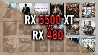 RX 5500 XT vs RX 480 Benchmarks  59 tests [upl. by Kylah]