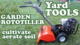 Husqvarna Rototiller  Garden Cultivator Aerator  Soil Ground Yard Machine Rear Tine Tiller Jazevox [upl. by Dichy]