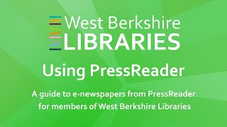 Using PressReader [upl. by Tedmann]