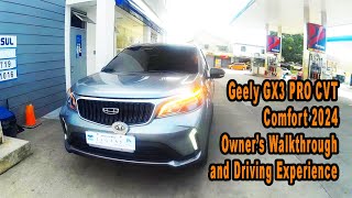 Geely GX3 PRO CVT Comfort 2024 Owners Walkthrough VLOGE354 [upl. by Ronel]