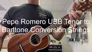 Pepe Romero UBB Baritone Conversion Strings vs Aquila Super Nylgut [upl. by Laroc659]