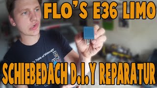 AutoNerds  Schiebedach DIY Reparatur  Flos E36 Projekt  Teil 2 [upl. by Yelsehc]