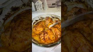 Easy dinner with chicken thighs 😋recipe viralvideo food chicken dinner [upl. by Arv]