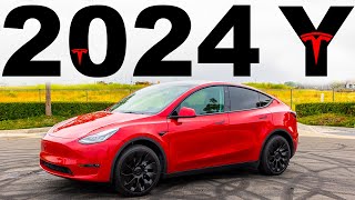 NEW 2024 Tesla Model Y  Its FINALLY Here [upl. by Gatian]