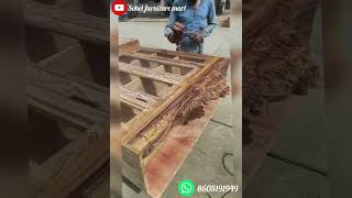 New teak wood carving design youtube youtubeshorts teakfurniture furniture carving video [upl. by Aleemaj]