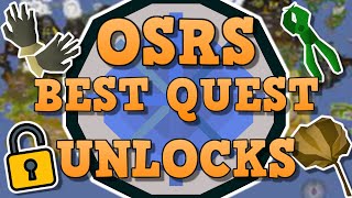 OSRS TOP 10 Best Quest Unlocks  Essential Quests [upl. by Ardisi]