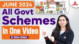 June Government Schemes In One Video  Government Schemes By Ritika Chawla [upl. by Fortuna]