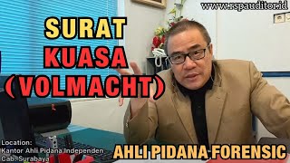 SURAT KUASA VOLMACHT [upl. by Formenti]