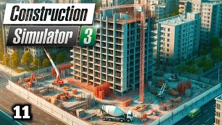 Construction simulator 3 part 11  underground car parking  mobile game play [upl. by Airdnaxila]