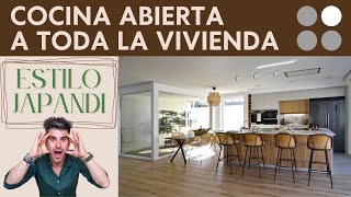 Cocina Cashmere y Madera CON ISLA ABIERTA al salon CJR [upl. by Anesuza99]