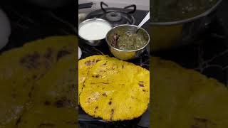 Makki ki roti 😍 sarson ka saag 🤩 song music bollywood newsong food foodie cooking recipe [upl. by Ziul814]