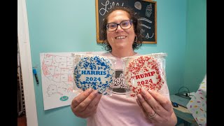 A Pennsylvania bakery known for its election cookie poll is swamped with orders [upl. by Yemaj]